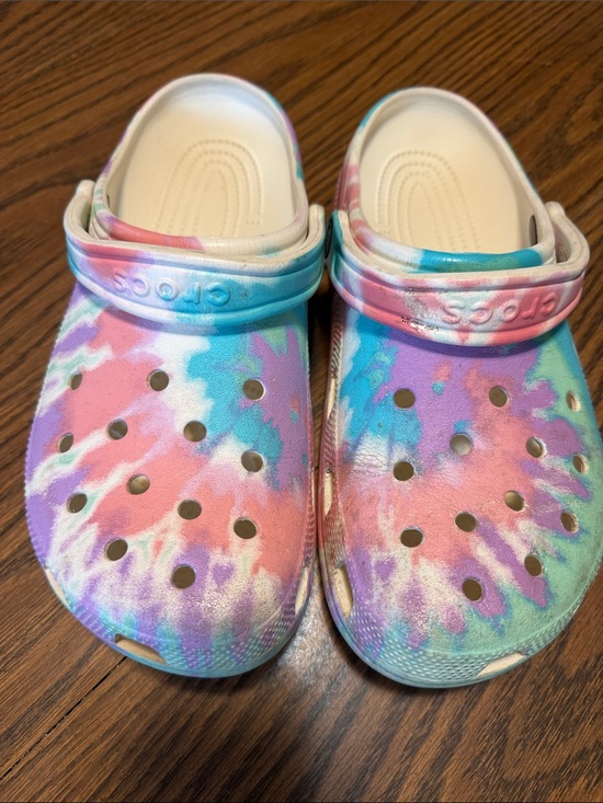 CROCS Shoes - Crocs Tie-Dye Clog - Pink, Purple & Blue